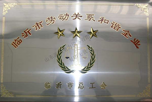 主題：臨沂市勞動關系和諧企業 日期：2015-06-06